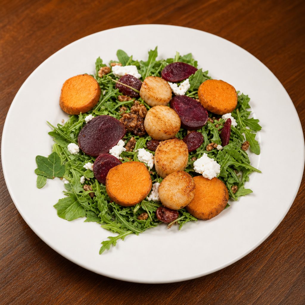 Scallop & Arugula Salad.