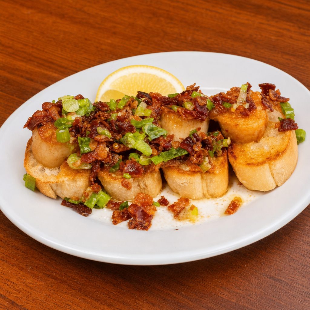 Scallop Crostini.