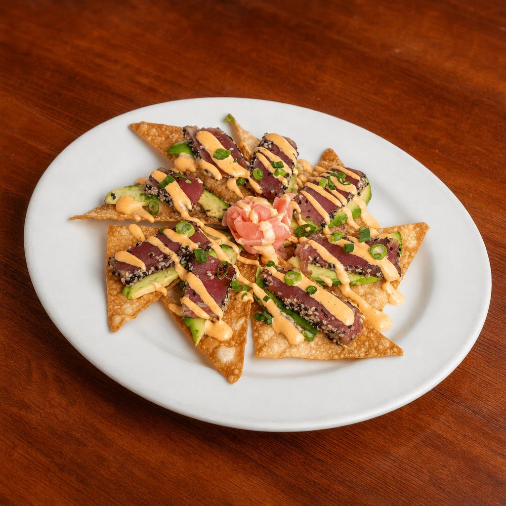Tuna Poke Nachos.