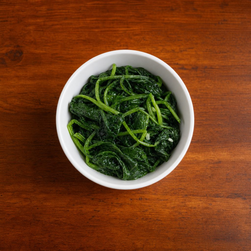 Sautéed Spinach.